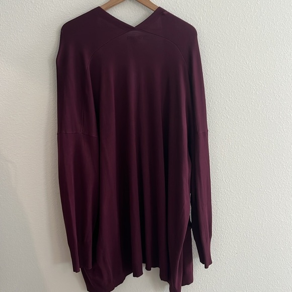 Cato NWT Elderberry Lightweight Open Knit Cardigan 26/28 | Lagenlook Minimalist - Picture 6 of 7